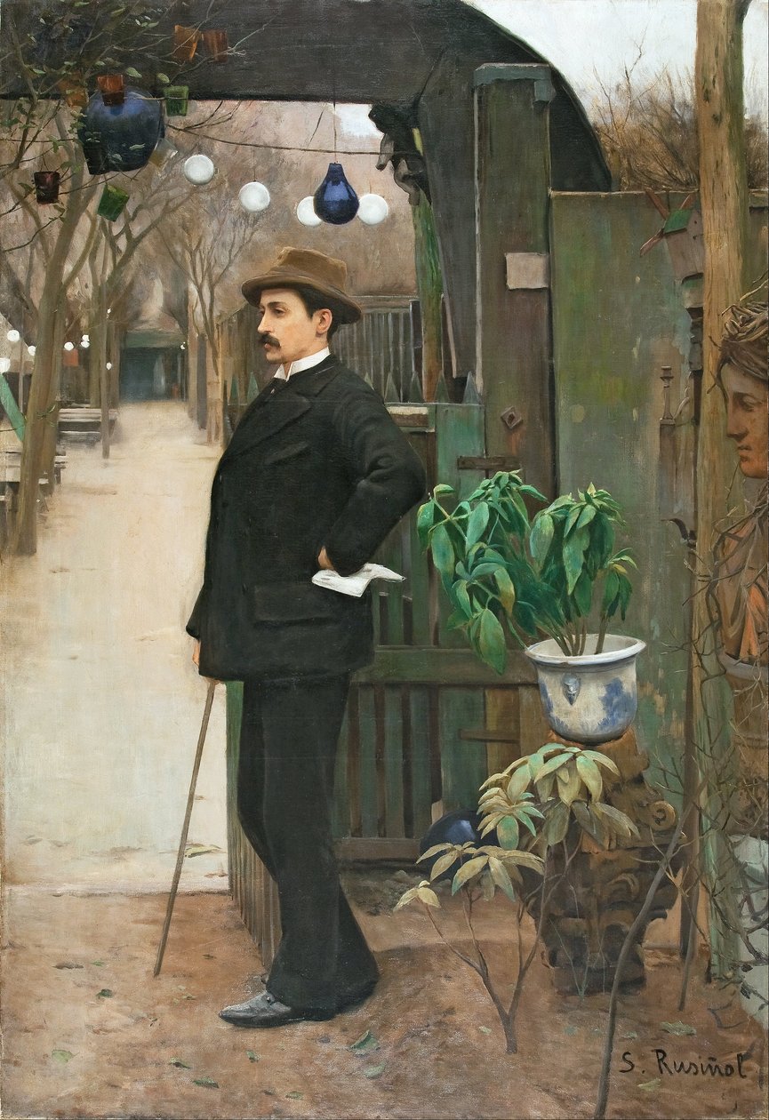 Portrét Miquel Utrillo od Santiago Rusiñol