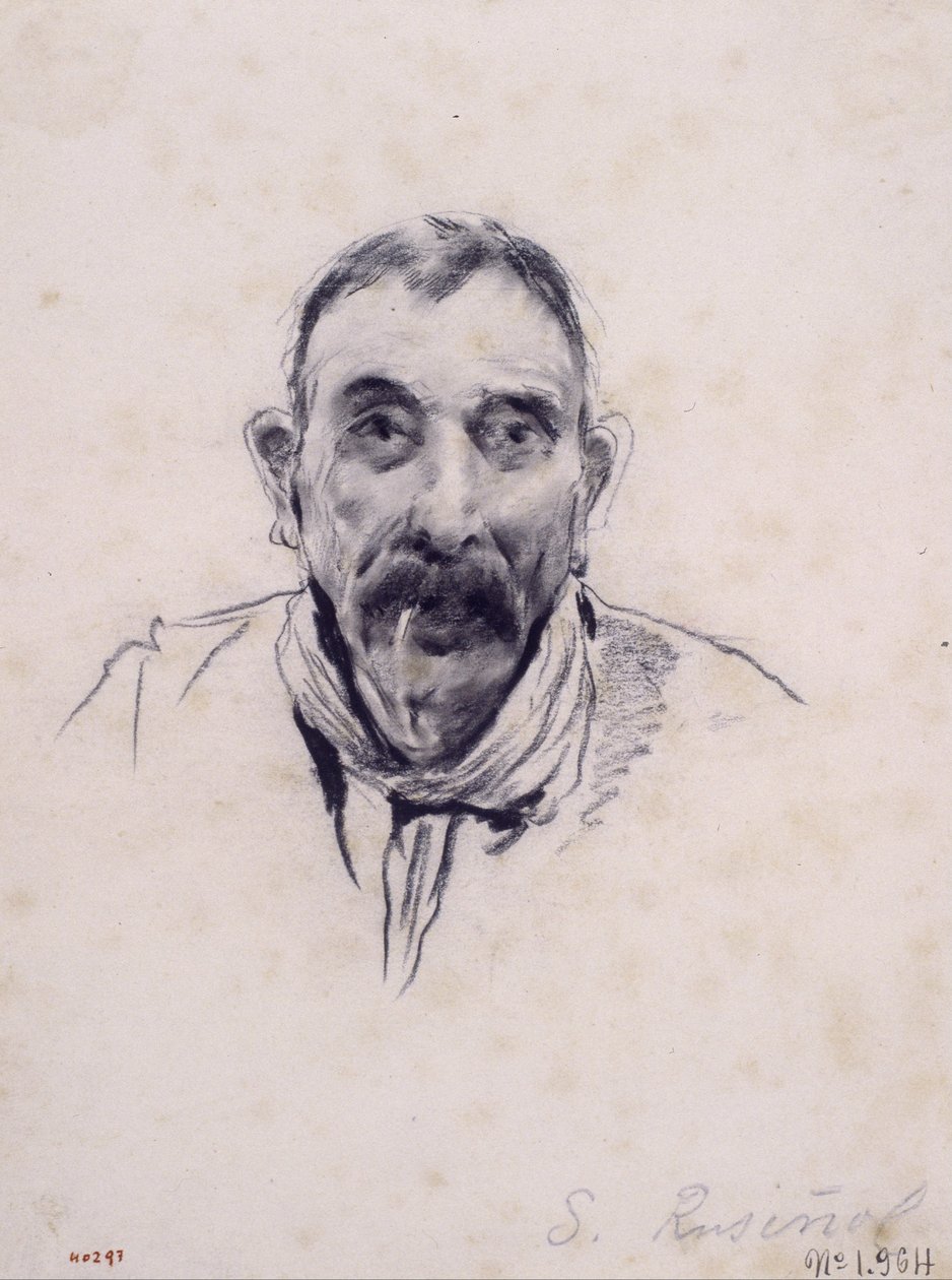 Portrét muže od Santiago Rusiñol