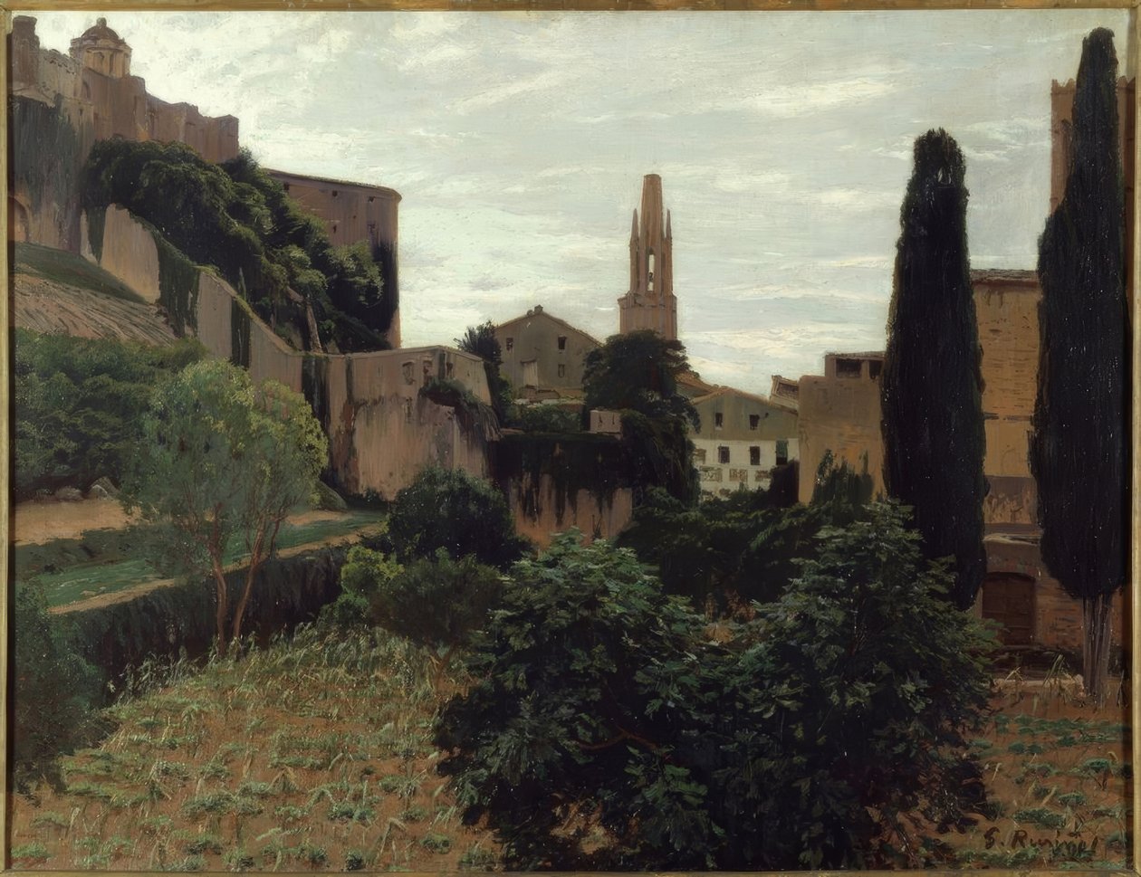 Santiago Rusiñol / ‚Girona, III‘, c. 1925, Olej na plátně, 93 × 123 cm. od Santiago Rusiñol