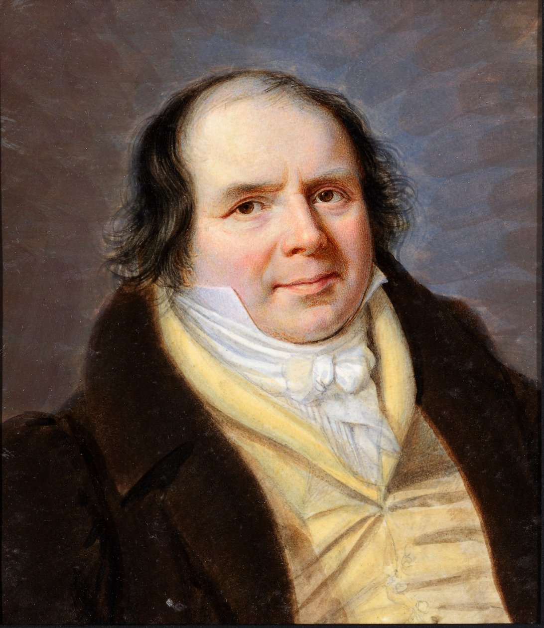 Portrét korpulentního muže z Genesis Bourgeoisie Obraz Santo Panario (1786-1871) Genes, Galerie moderního umění od Santo Panario