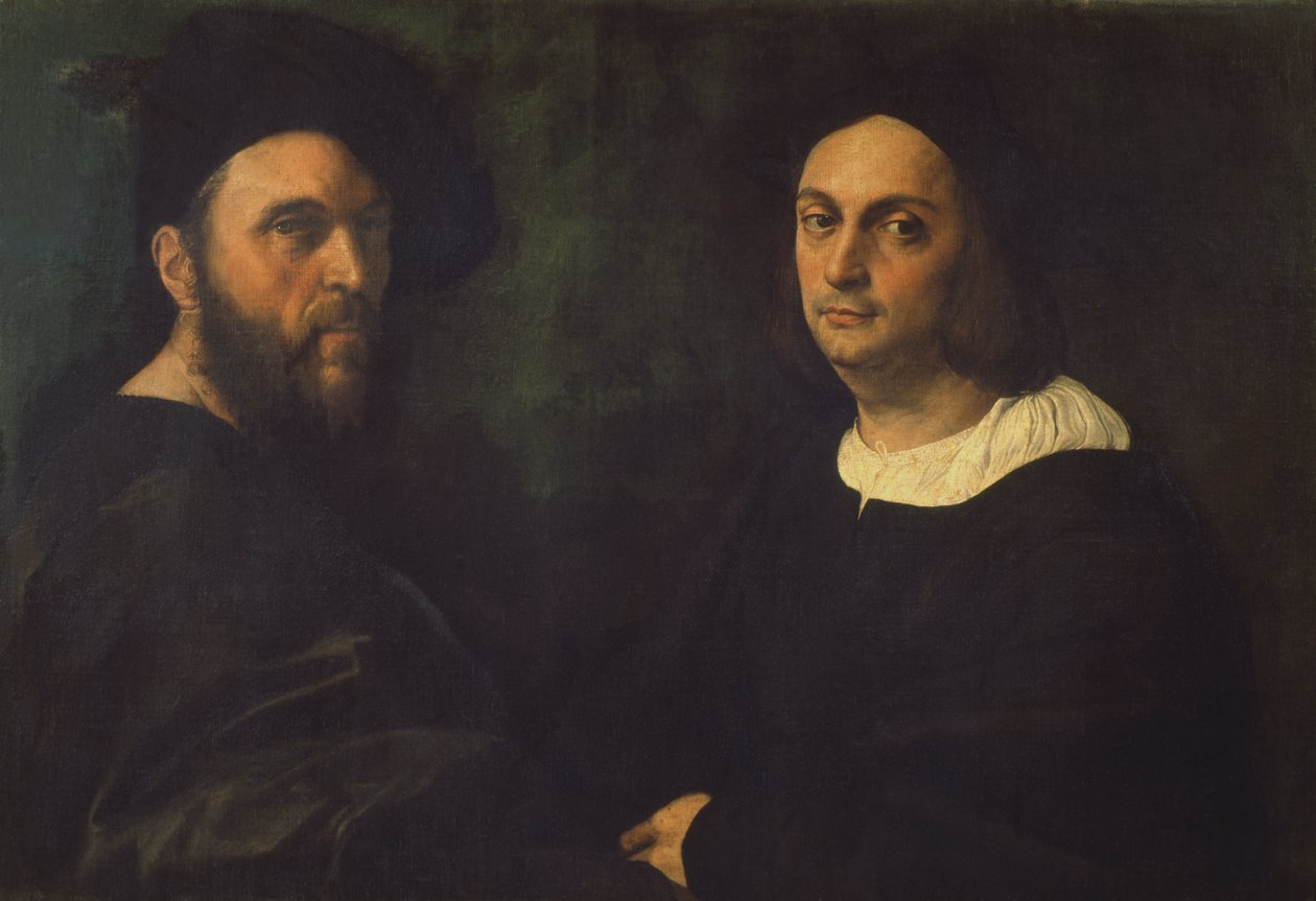 Dvojitý portrét, kolem roku 1516 od Raffaello Sanzio Raphael