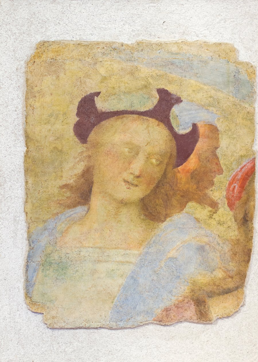 Mladý muž (freska) od Sanzio of Urbino (attr. to) Raphael