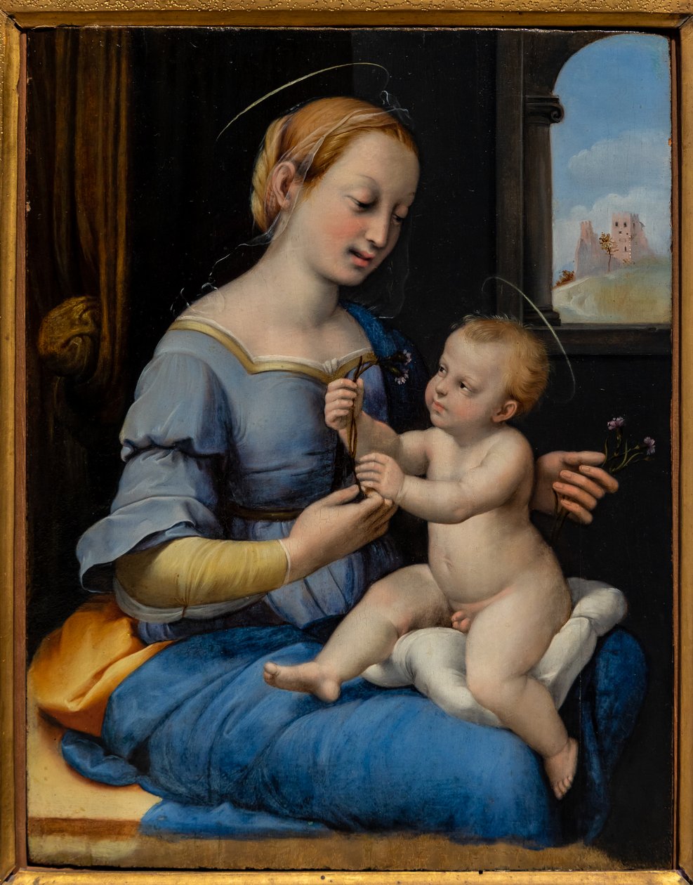 Madonna z barev od Sanzio of Urbino (workshop) Raphael