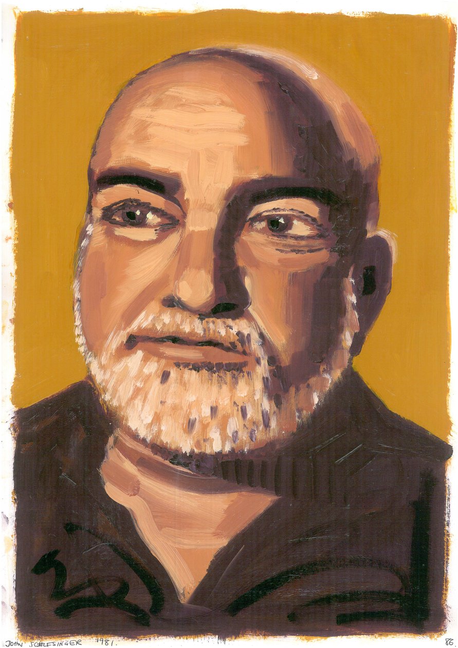 John Schlesinger, 2008 (olej na papíře) od Sara Hayward
