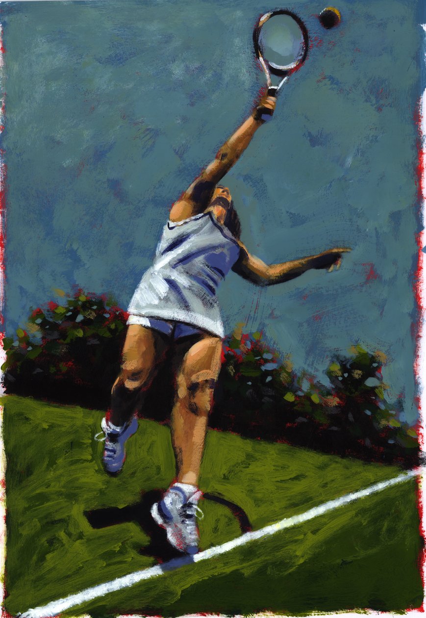 Sportovkyně, 2009 (akryl) od Sara Hayward