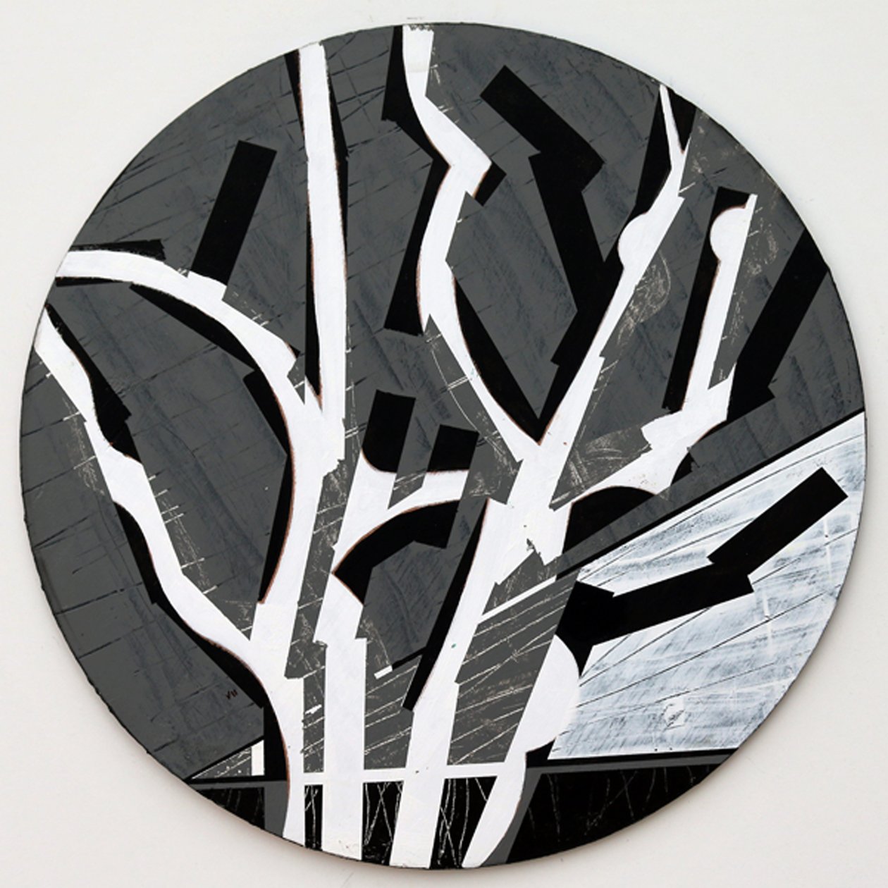 Twixt Heaven & Earth VII-B (akryl na kruhové desce) od Sara Hayward