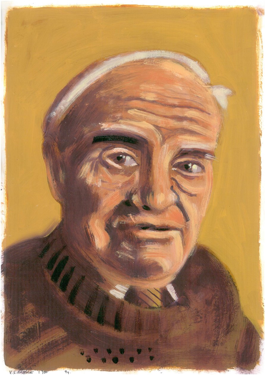V. S Pritchett, 2008 (olej na papíře) od Sara Hayward