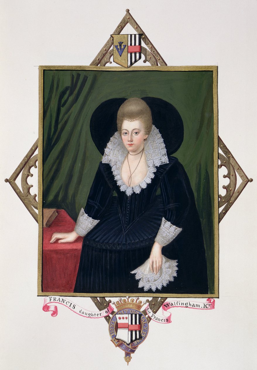 Portrét Frances Walsingham, hraběnky z Essexu z 