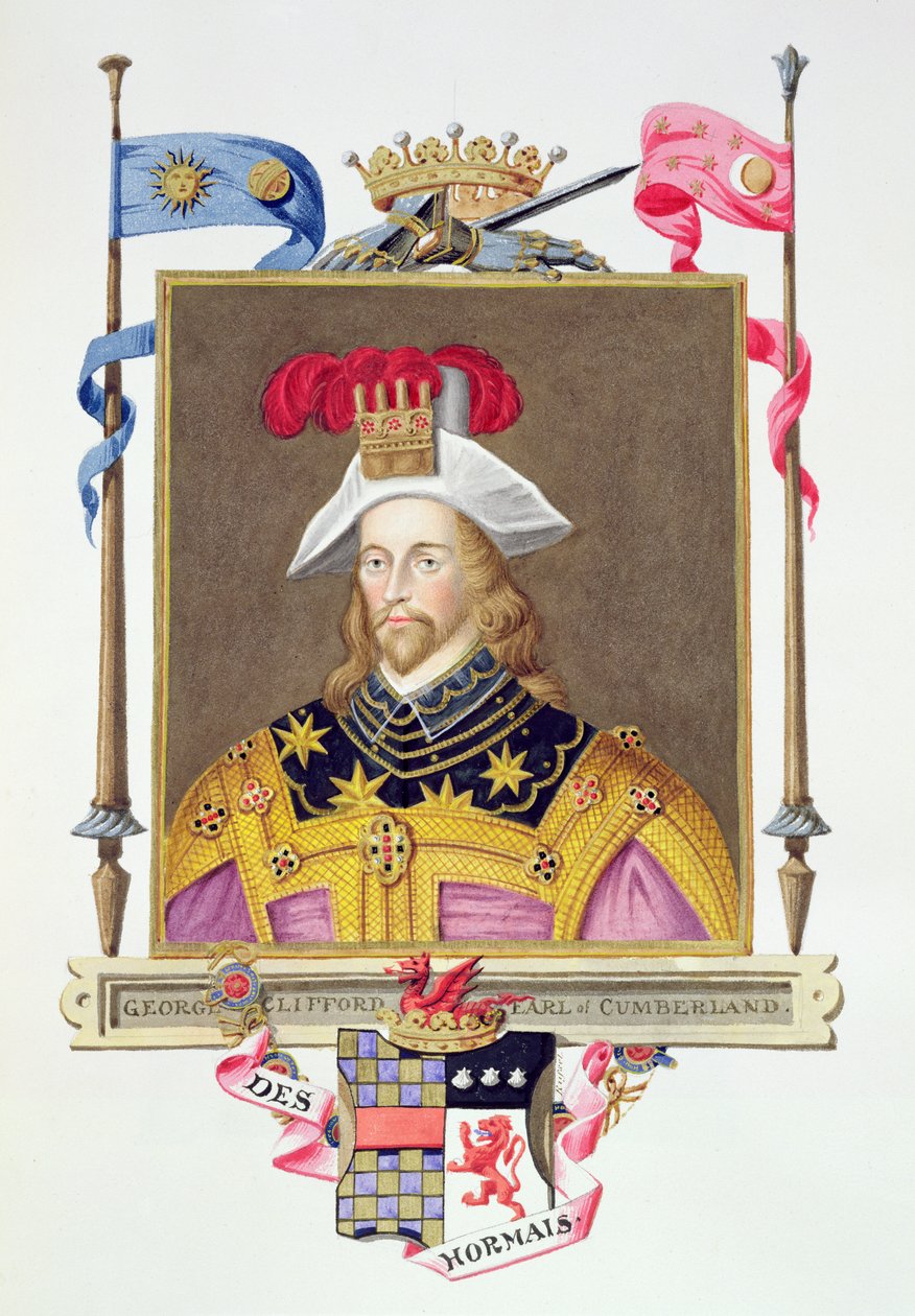 Portrét George Clifforda (1558-1605) 3. hraběte z Cumberlandu z 