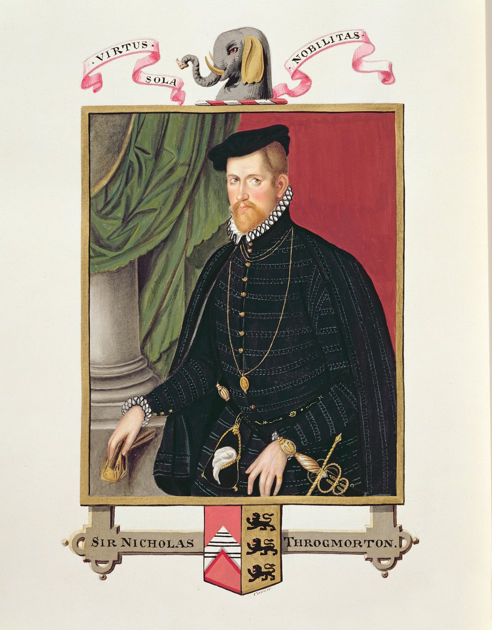 Portrét sira Nicholase Throckmortona (1515-71) z 