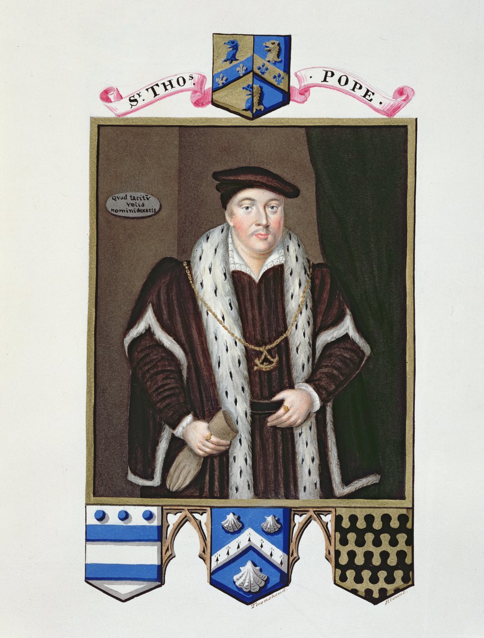 Portrét sira Thomase Popea (asi 1507-1599) z 
