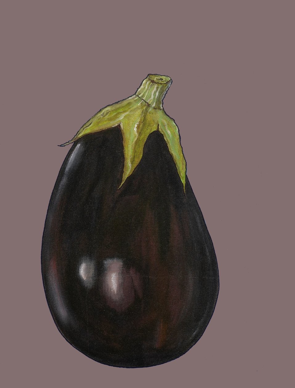Lilek, 2006 (olej a pastel na papíře) od Sarah Thompson Engels
