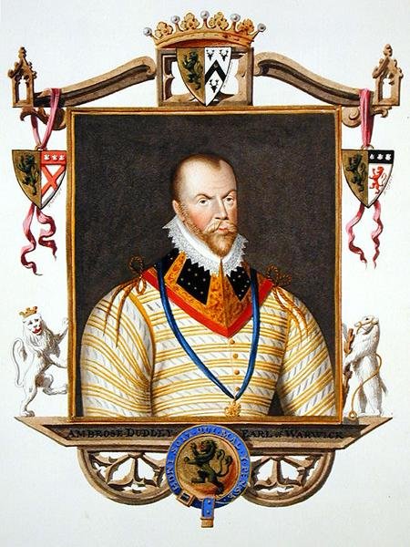 Portrét Ambrose Dudleyho (kolem roku 1528-d.15 90) První hrabě z Warwicku z 