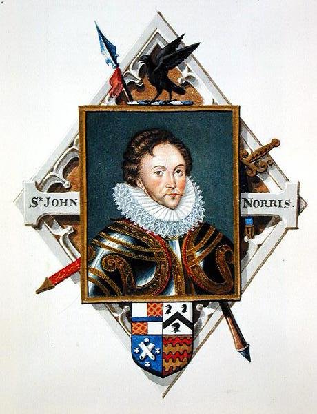 Portrét kapitána Sira Johna Norrise (asi 1547-97) z 