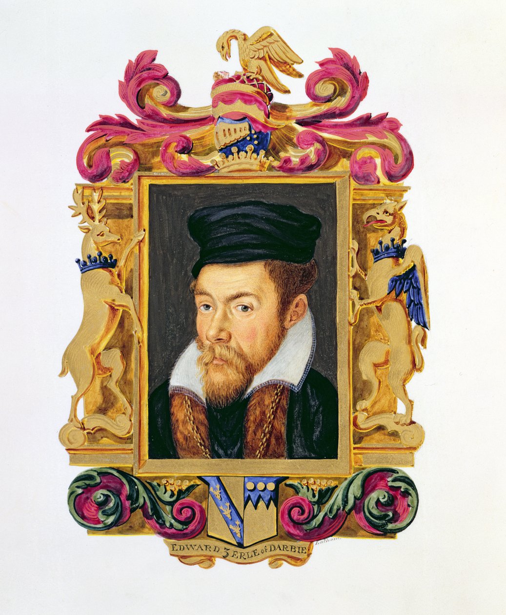 Portrét Edwarda Stanleyho (1508-72) 3. hrabě z Derby z 