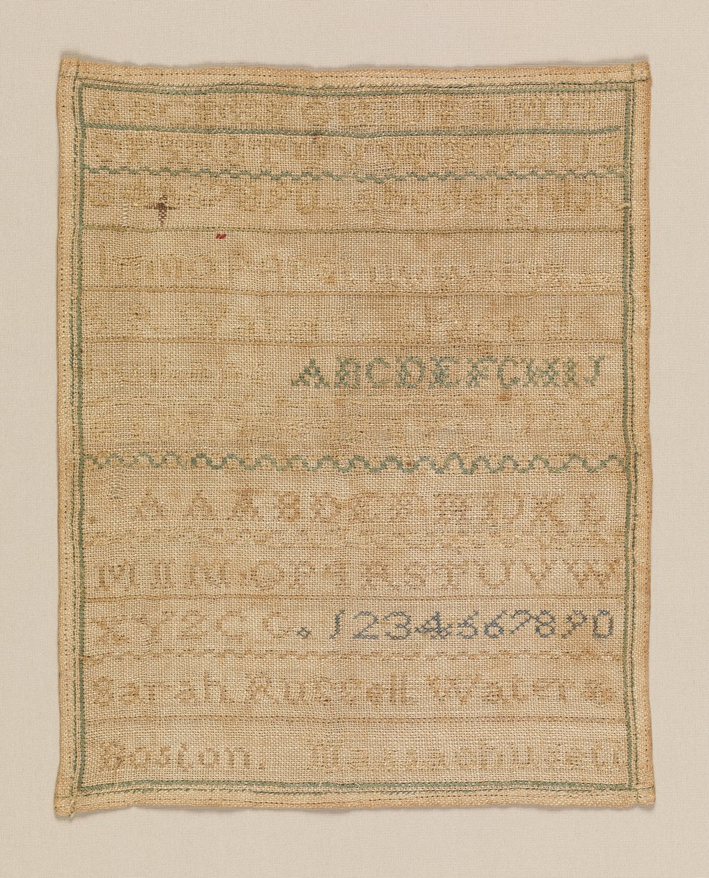 Sampler od Sarah Russell Waters