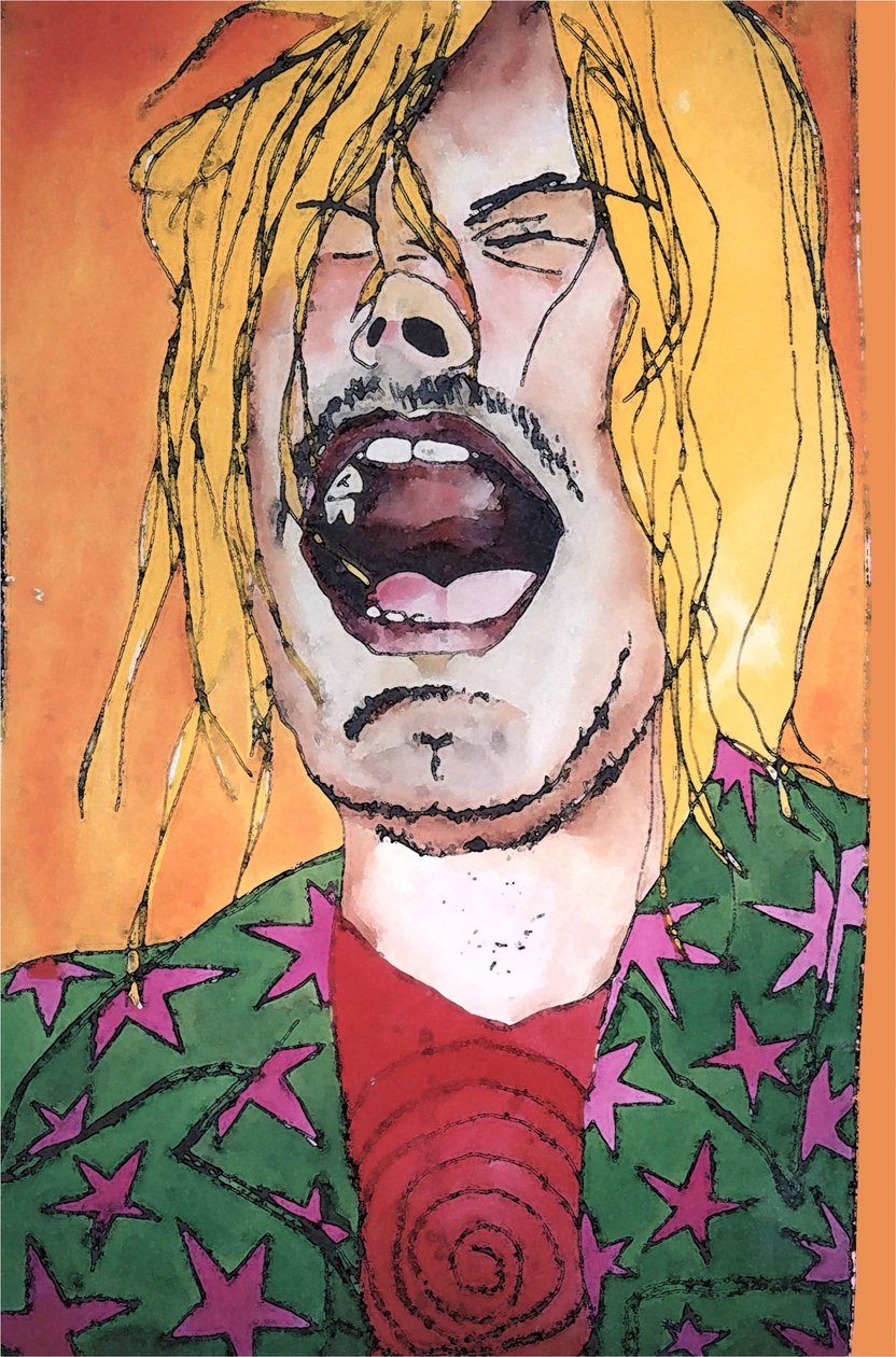 Aaah!, 2020 (inkoust na papíře) od Sarah Thompson Engels