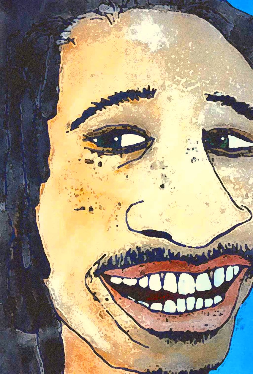 Rastaman, 2020 (Inc Paper) od Sarah Thompson Engels