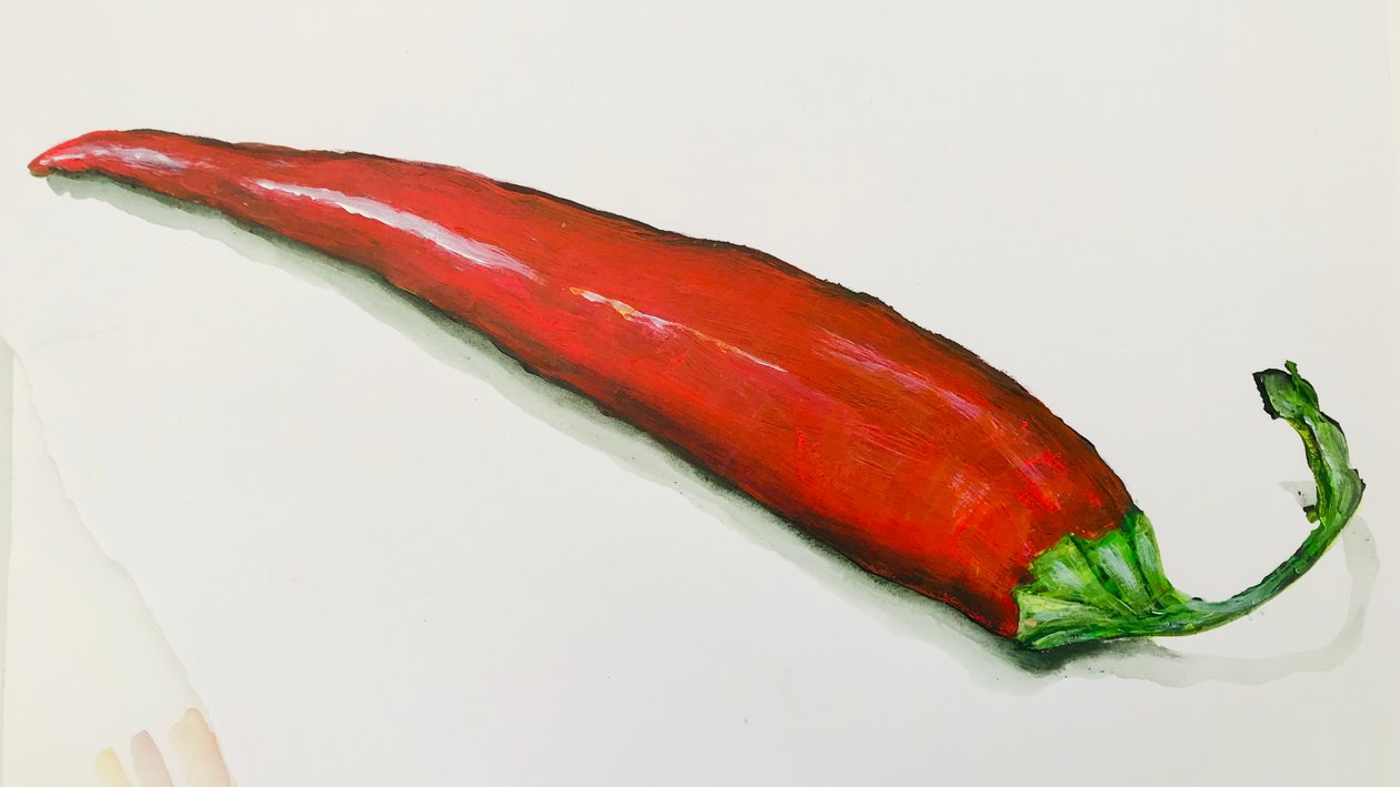 Červená chilli paprička, 2020 od Sarah Thompson Engels