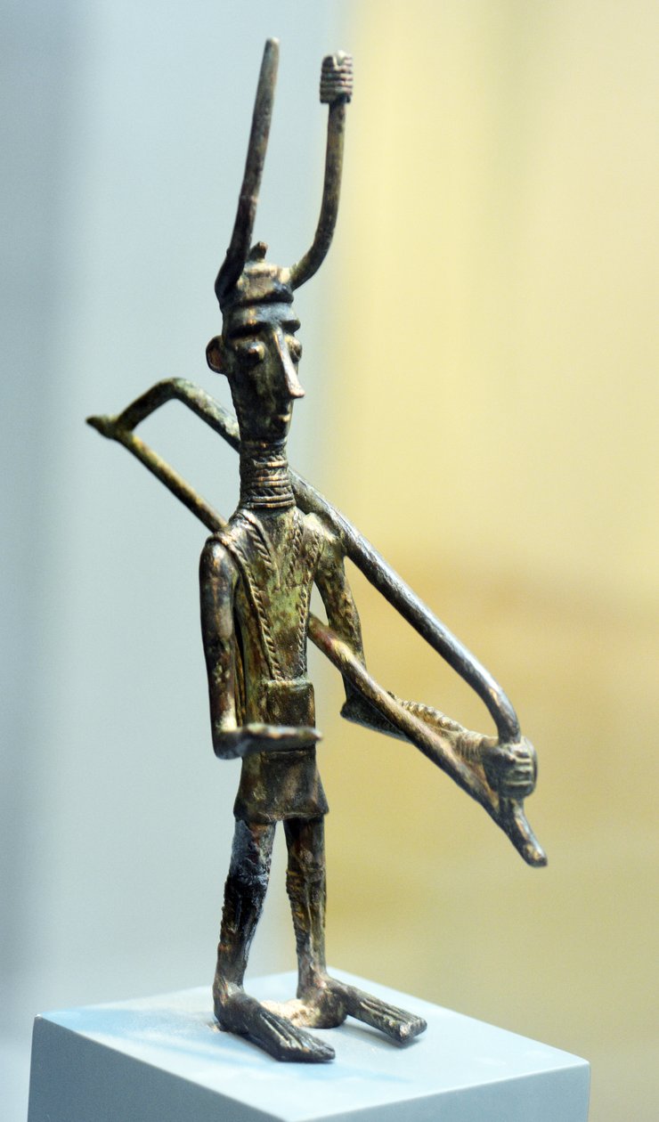 Figurka válečníka, cca 1800-1200 př.nl (bronz) od Sardinia Nuragic Civilization
