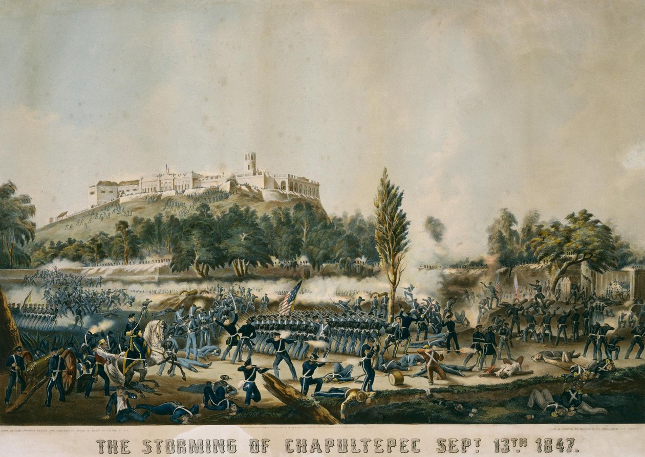The Storming of Chapultepec 13. září 1847 od Sarony and Major