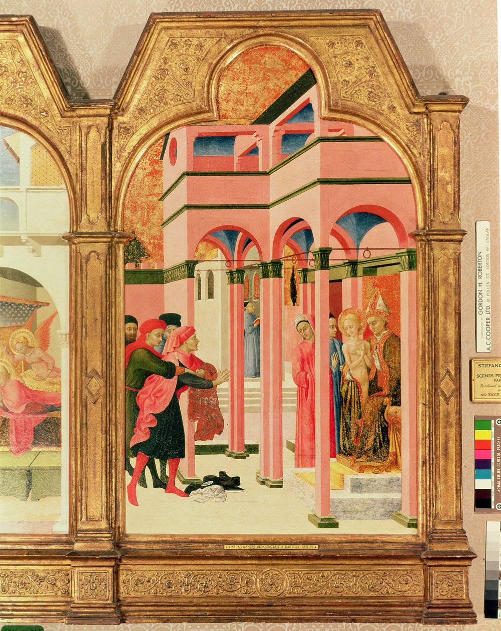Sv. František se zříká svého pozemského otce, 1437-44 (tempera na panelu) od Stefano Sassetta