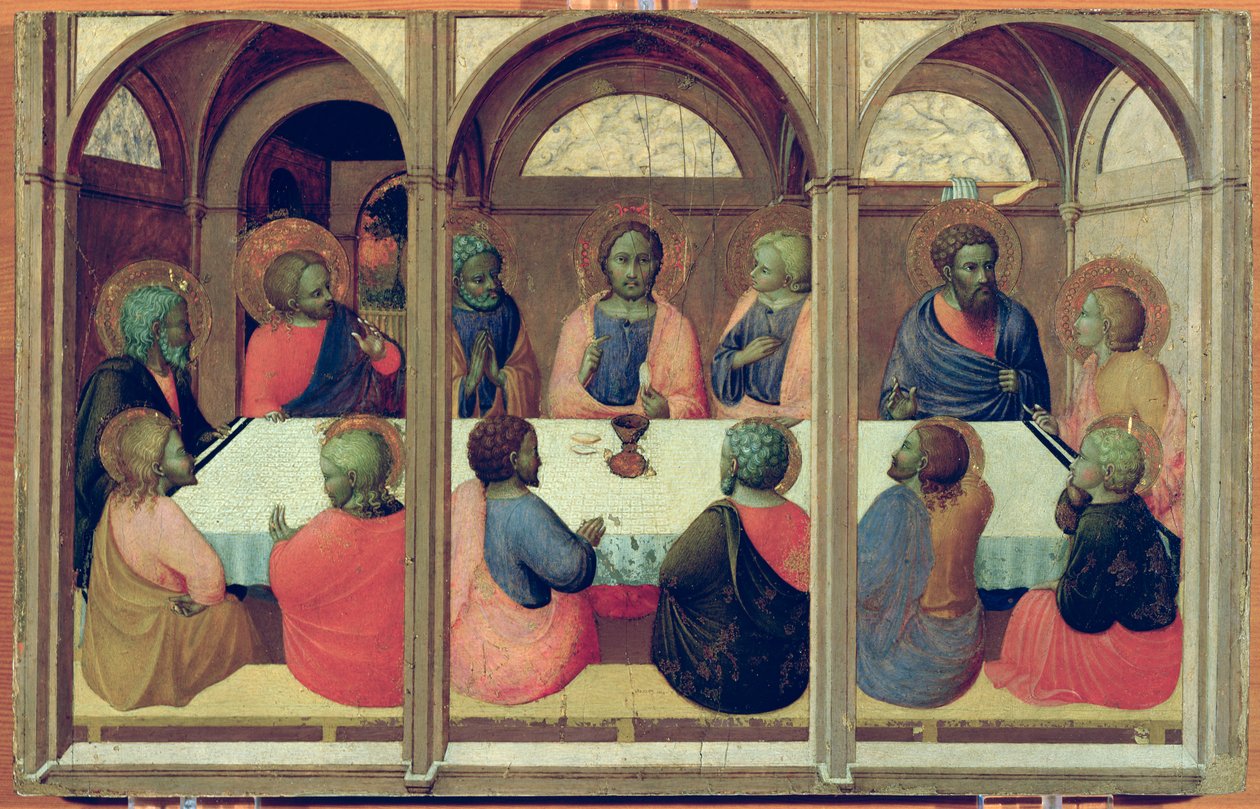 Poslední večeře z oltářního obrazu Arte della Lana, asi 1426 od Stefano Sassetta