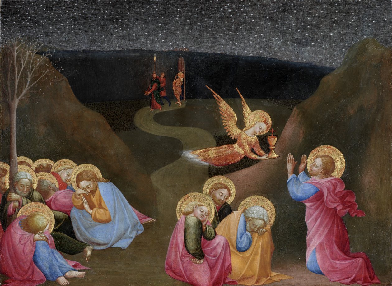 The Agony in the Garden, cca 1400-50 (tempera na topolovém panelu) od Sassetta c.1392 1450 Sassetta c.1392 1450