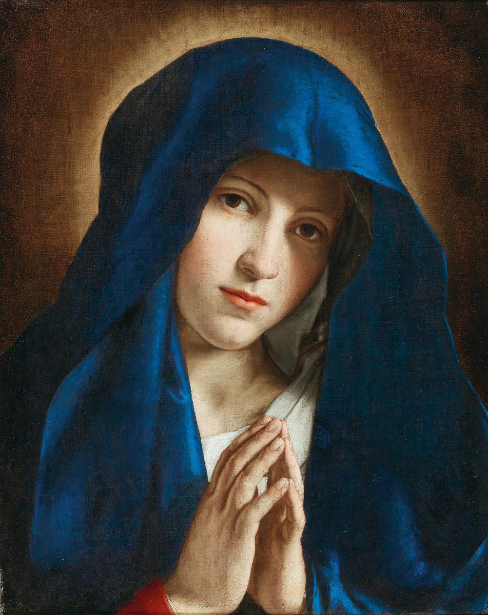 Panna v modlitbě, polovina 17. století. od Sassoferrato
