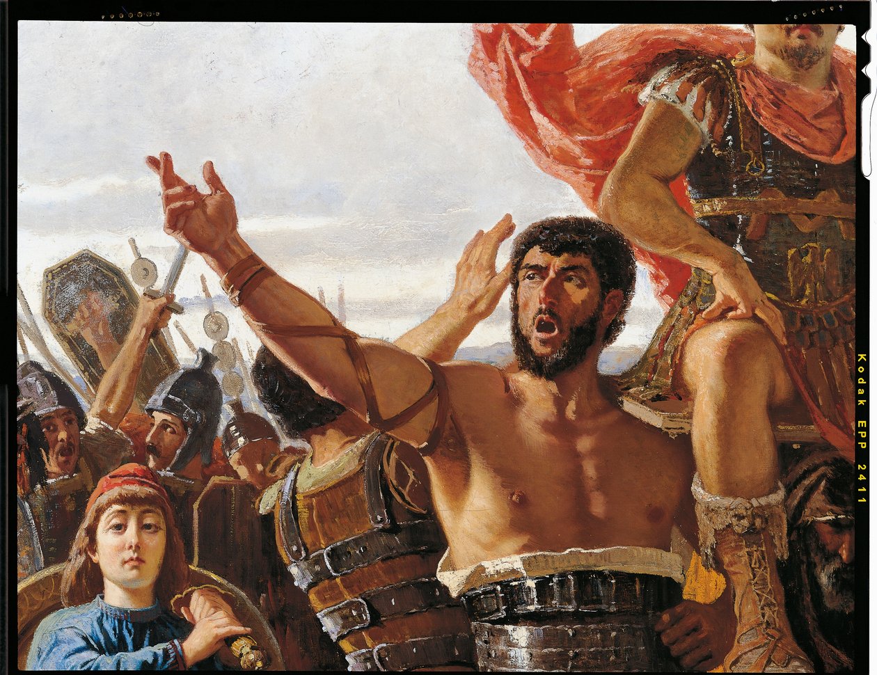 Mariův triumf, detail, Francesco Saverio Altamura (1822-1897), olej na plátně, 234x352 cm od Saverio Altamura