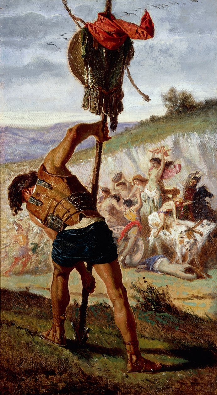 Studie k Mariově triumfu, Francesco Saverio Altamura (1822-1897), olej na plátně, 234x352 cm od Saverio Altamura