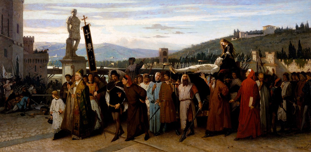 Pohřeb Buondelmonte od Saverio Altamura