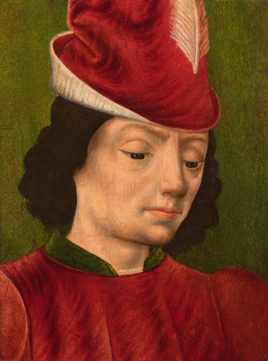 Mužská postava snad Saint Sebastian: A Fragment, c.1480 od Savoyard School