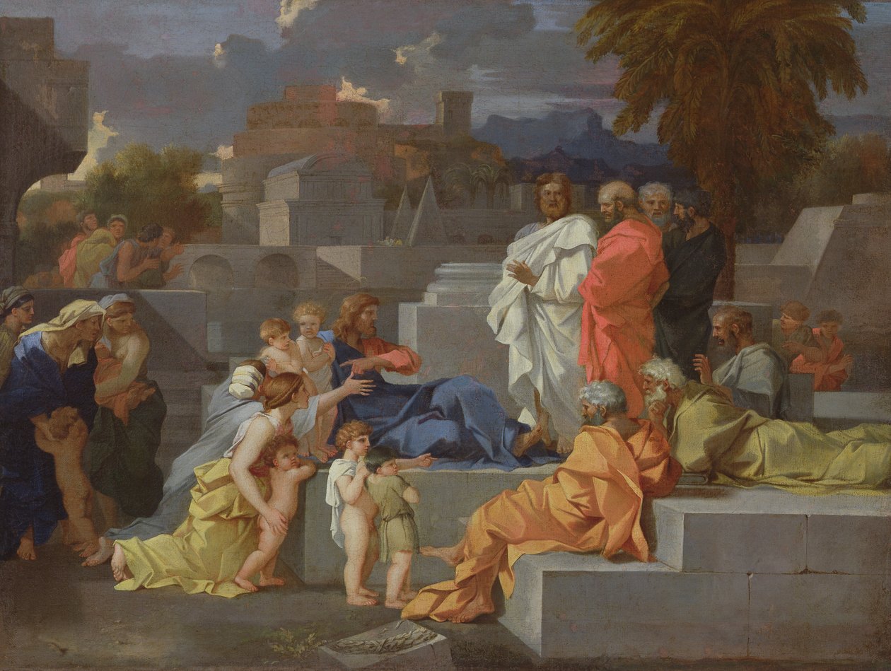 Kristus s dětmi od Sébastien Bourdon