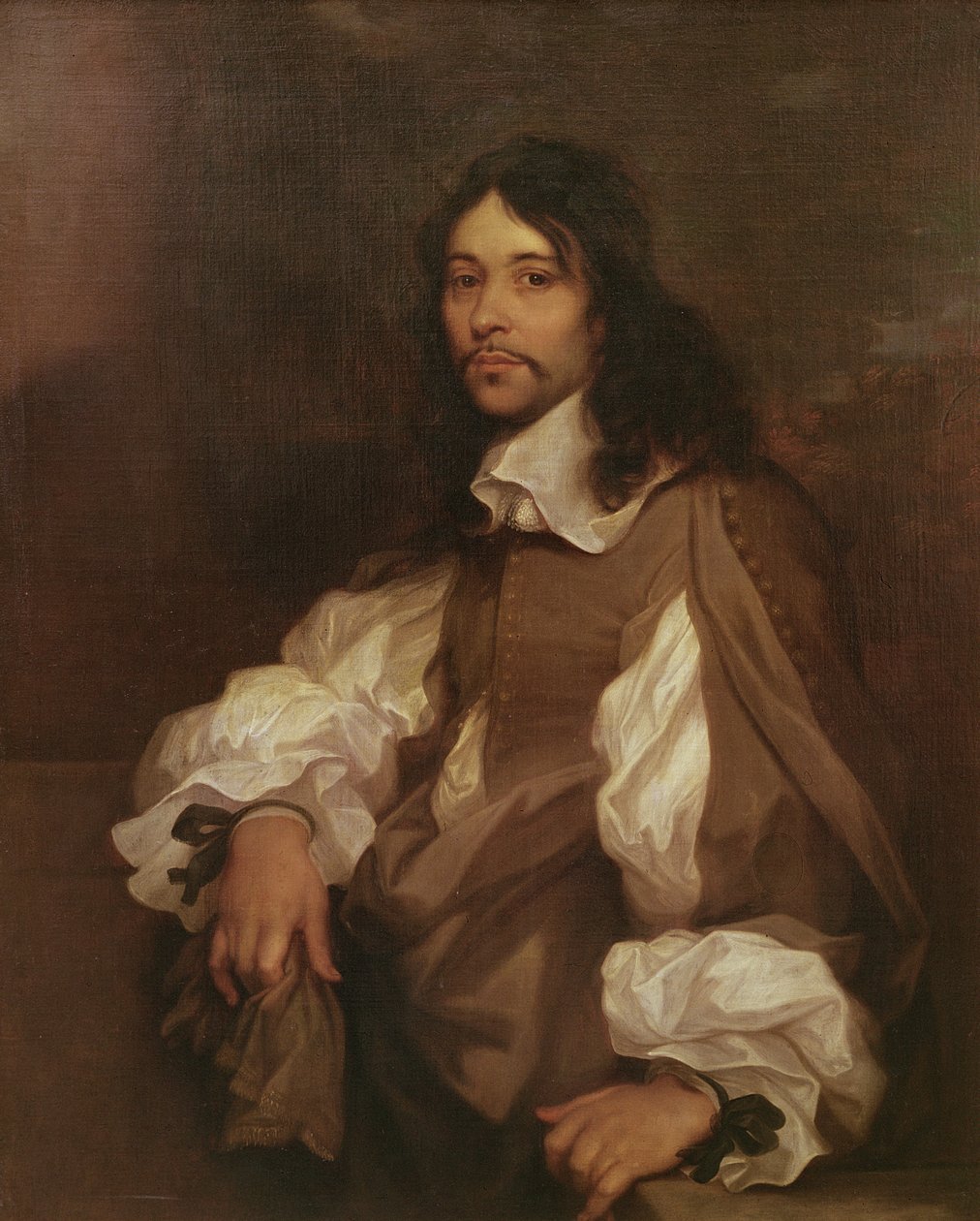 Muž s černými stuhami, 1657-58 od Sébastien Bourdon