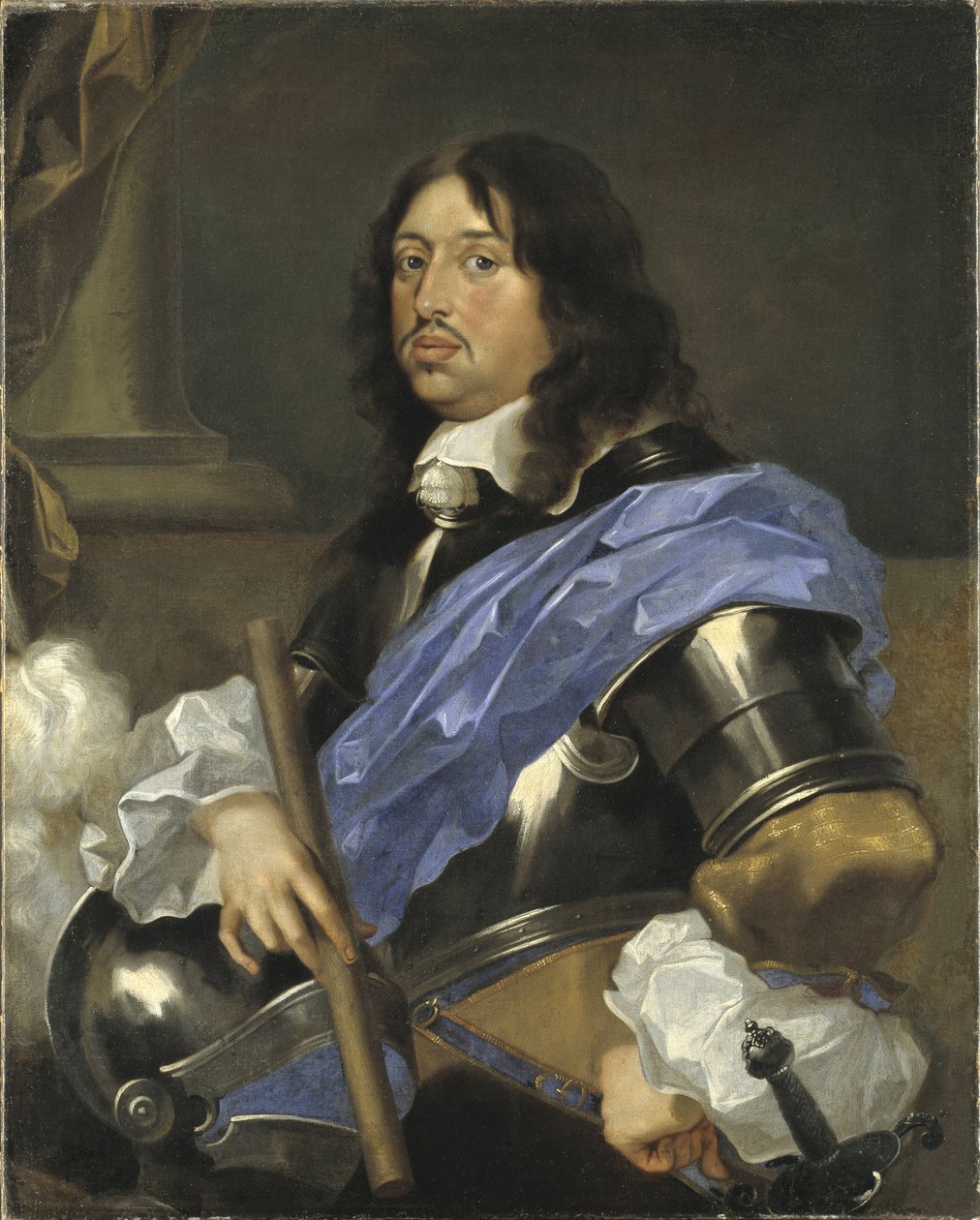 Charles X Gustave roi de Suede - Portrét krále Karla X Gustava Švédska (1622-1660), Bourdon, Sebastien (1616-1671). Olej na plátně. Rozměr: 102 x 82 cm. Národní muzeum Stockholm od Sébastien Bourdon