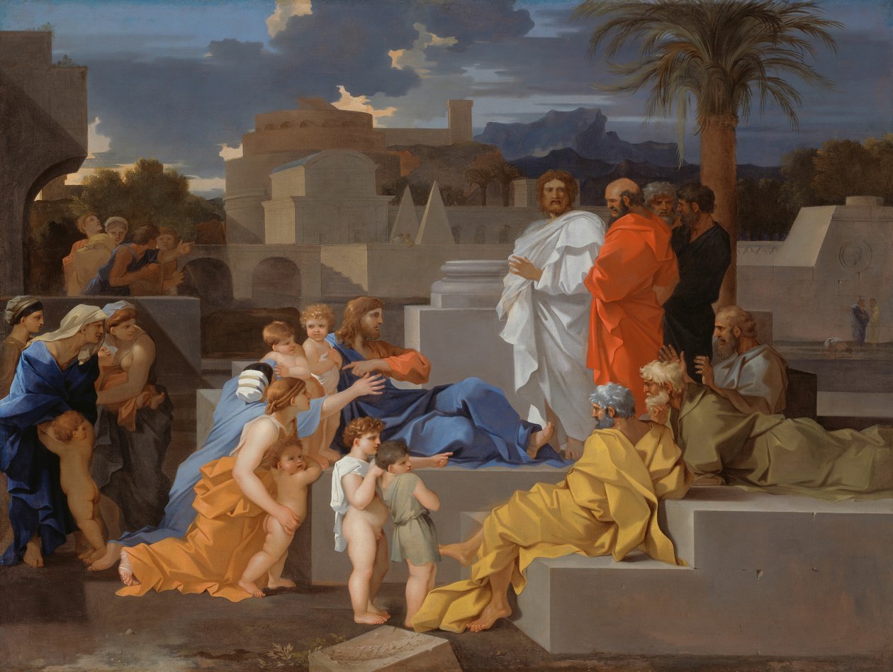 Kristus přijímá děti, c. 1655. od Sébastien Bourdon
