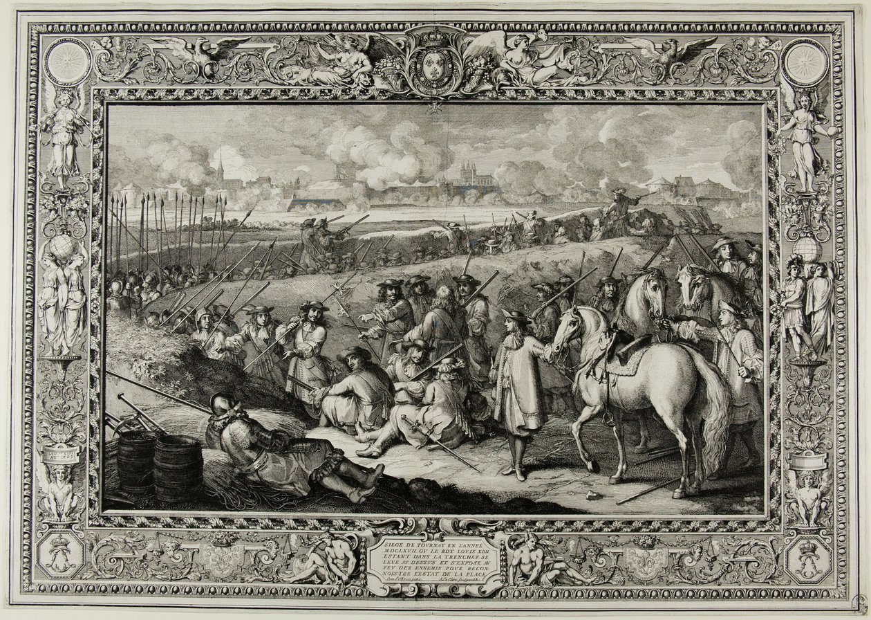 Obléhání turnaje MDCLXVII od Sébastien Le Clerc the elder