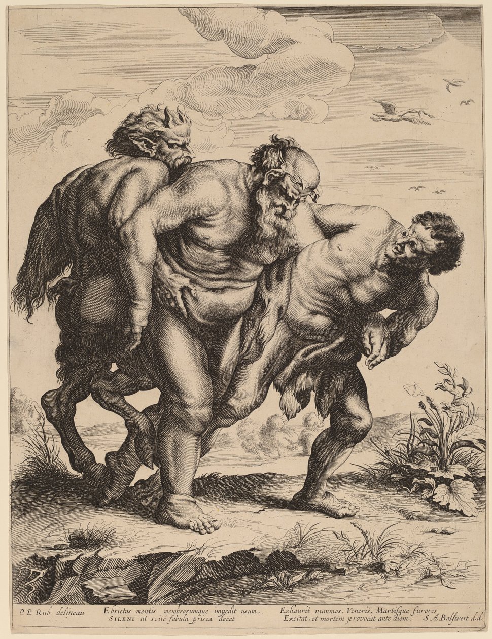 Opilé ticho od Schelte Adams Bolswert after Sir Peter Paul Rubens