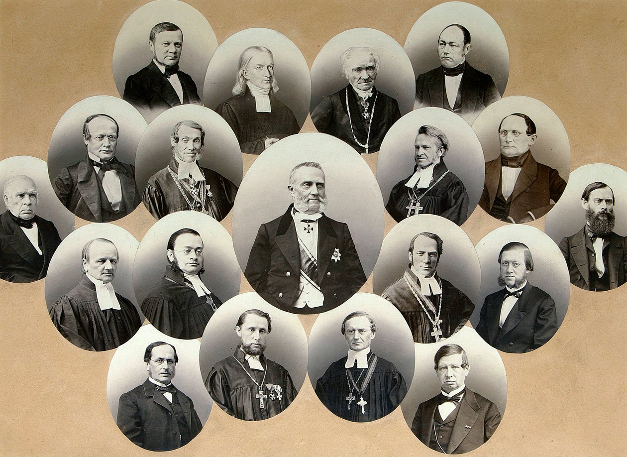 Skupina portrétů představitelů katolické církve v Moskvě, 60. léta 19. století. od Scherer Nabholz and Co