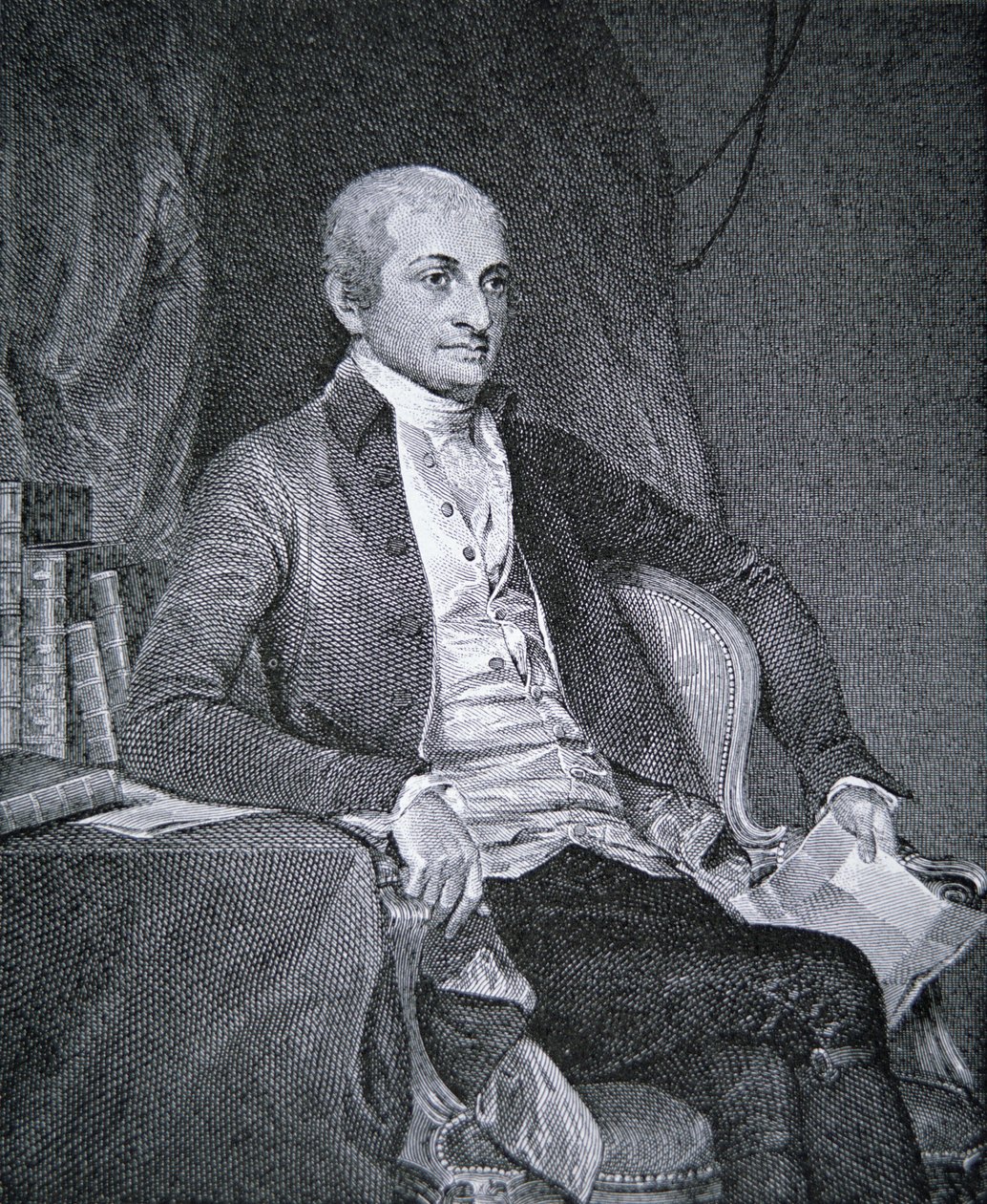 John Jay (1745-1829) (rytina) od School American