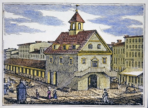 The Old Court House of Philadelphia (barevné lito) od School American