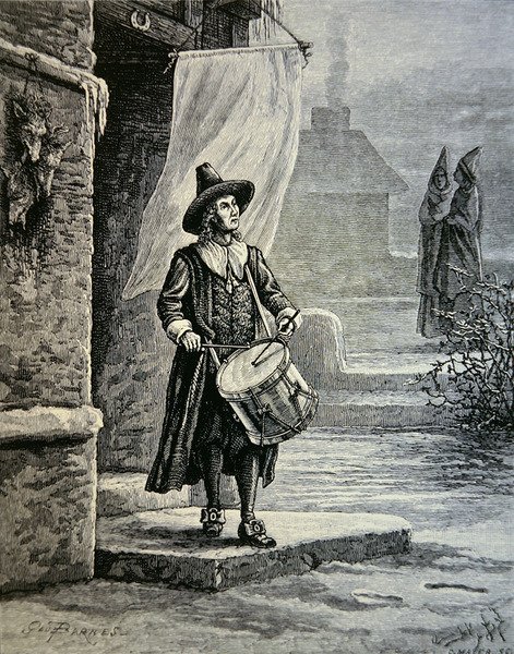 Puritanův kostelní zvon byl bubeník (litho) od School American