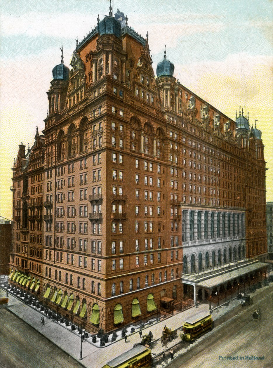 Waldorf Astoria Hotel, New York (tisk) od School American
