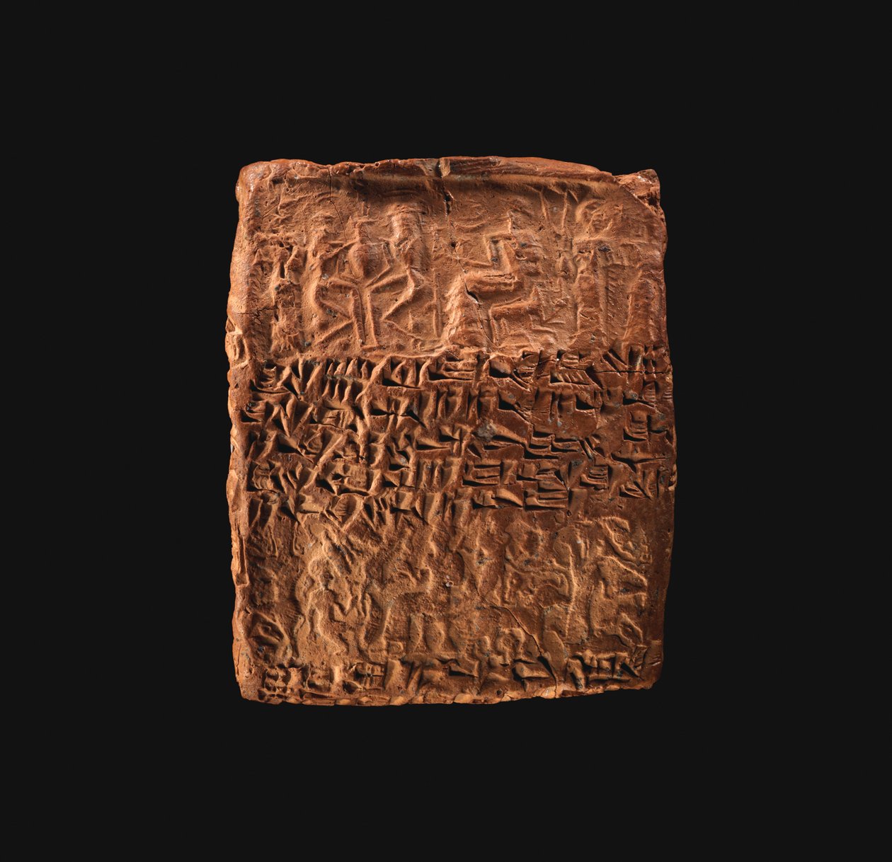 Pouzdro na tablet v klínovém písmu se čtyřmi válcovými těsněními, cca 20.–19. století před naším letopočtem (hlína) od School Assyrian