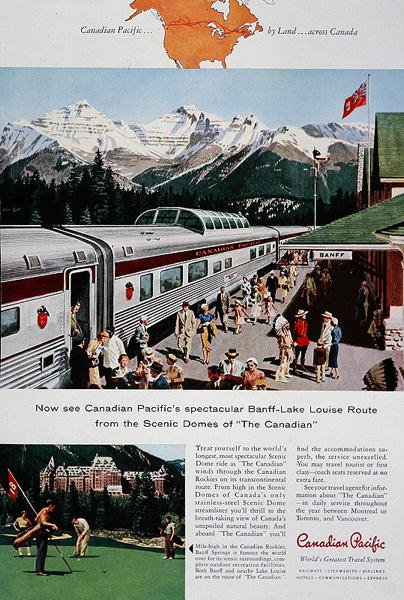 Reklama na Canadian Pacific Railway na „The Canadian“ od School Canadian