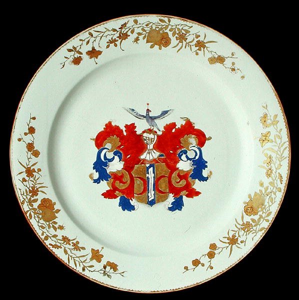 Čínská nabíječka na porcelán Imari s rameny Valckeniera z Amsterdamu, kolem roku 1750 (porcelán) od School Chinese