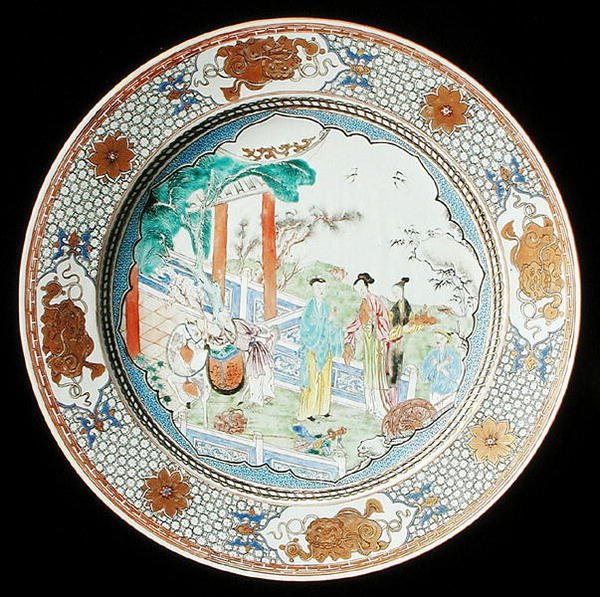 Nabíječka famille rose, c.1730 (porcelán) od School Chinese