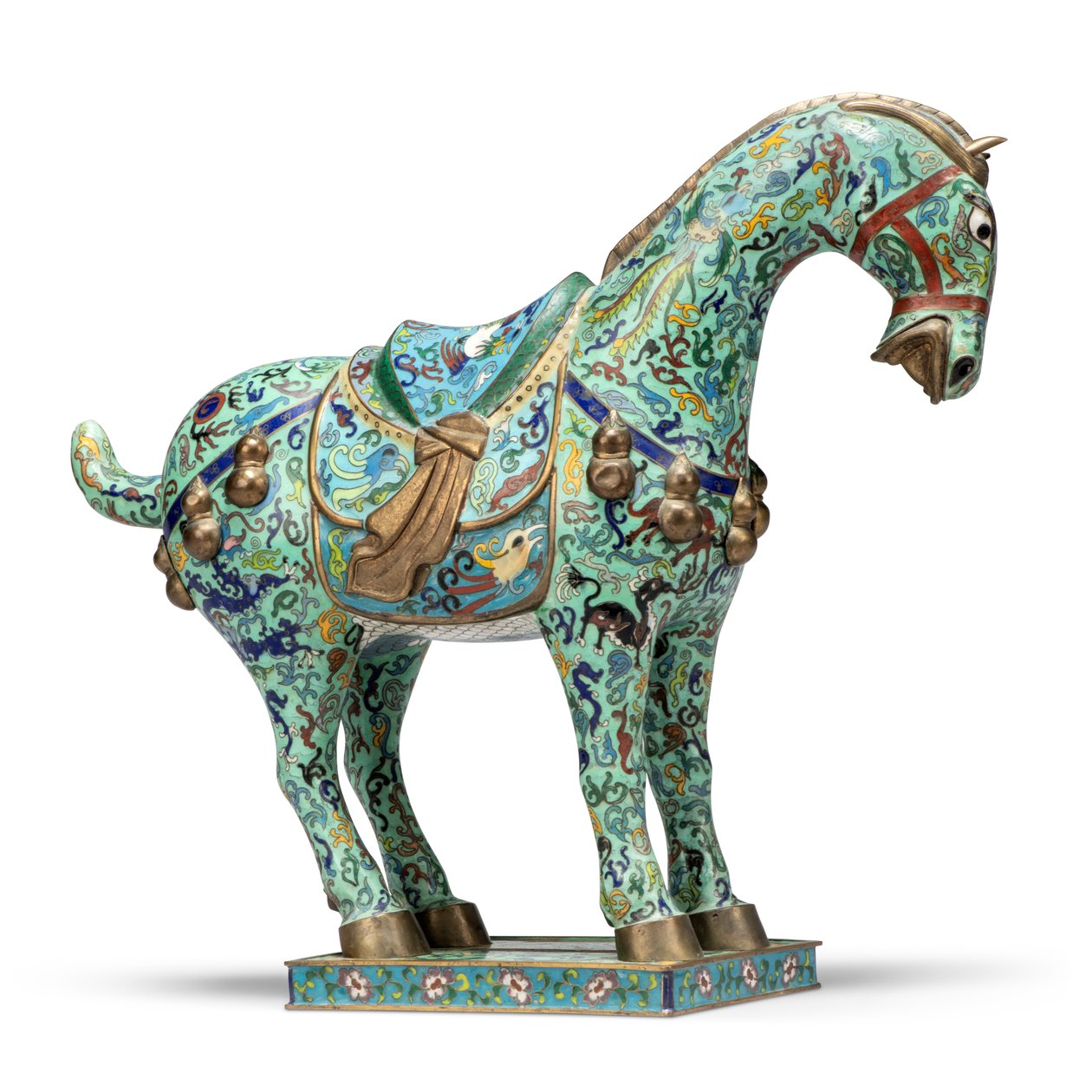 Kůň, 20. století (cloisonné smalt) od School Chinese