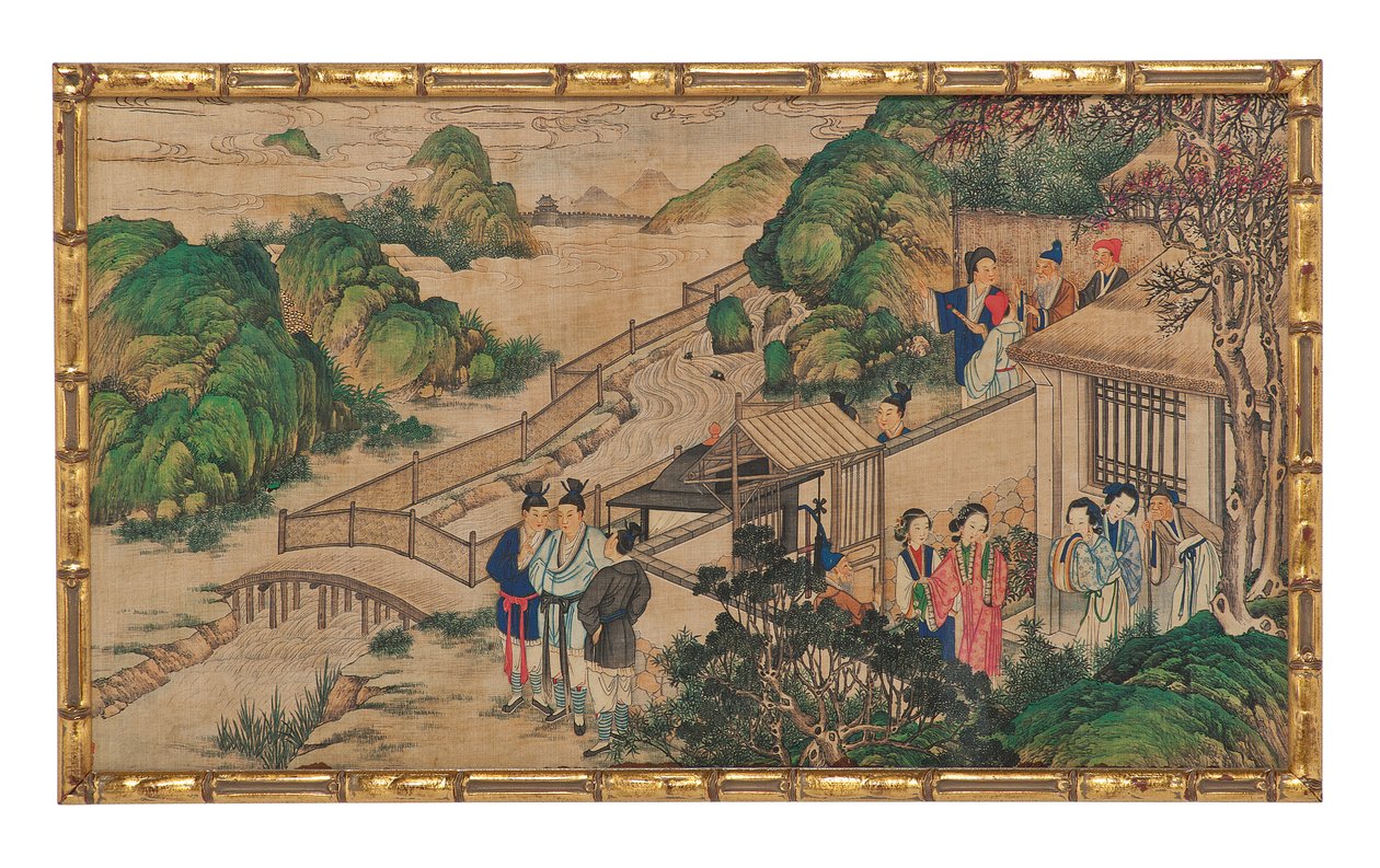 Jedna ze čtyřiadvaceti scén ze Snu o Rudé komnatě od School Chinese